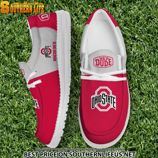 Tubopro Ohio State Buckeyes Personalized Hey Dude Shoes For Men And Women