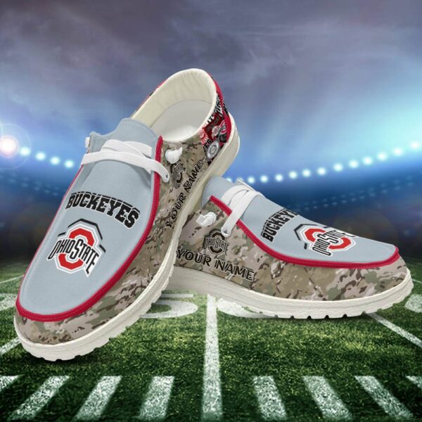 Tubopro Ohio State Buckeyes Personalized Hey Dude Shoes For Men And Women