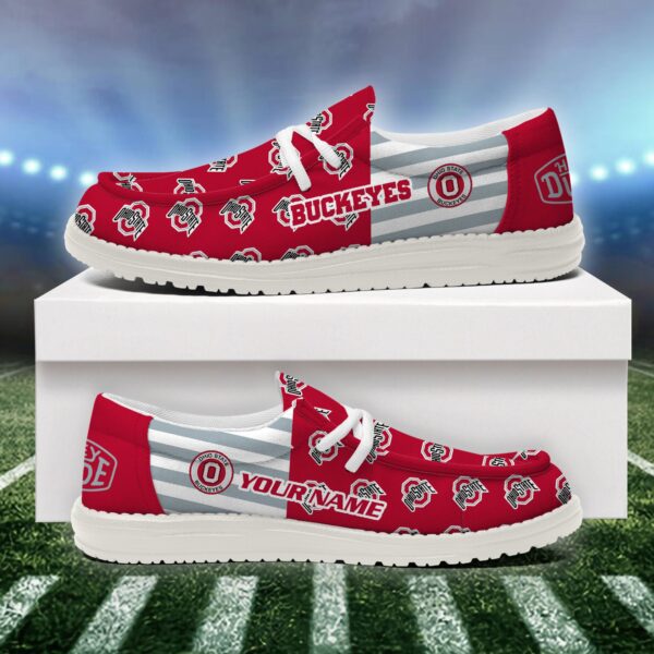Tubopro Ohio State Buckeyes Personalized Hey Dude Shoes For Men And Women - Image 2