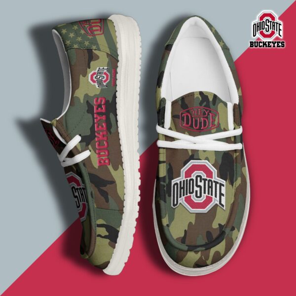 Tubopro Ohio State Buckeyes Personalized Hey Dude Shoes For Men And Women