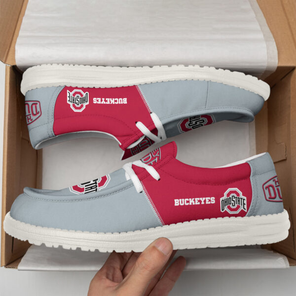 Tubopro Ohio State Buckeyes Personalized Hey Dude Shoes For Men And Women - Image 3