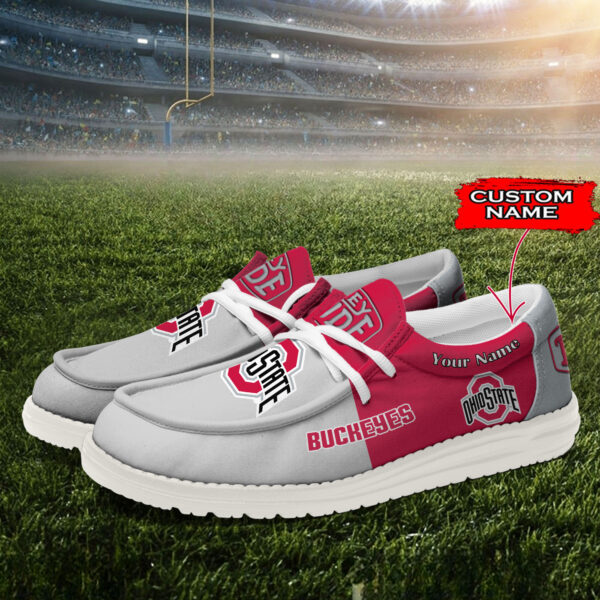 Tubopro Ohio State Buckeyes Personalized Hey Dude Shoes For Men And Women - Image 2