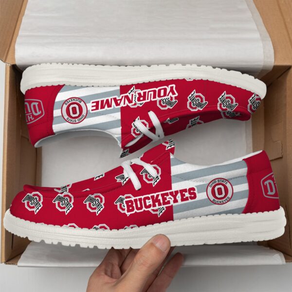 Tubopro Ohio State Buckeyes Personalized Hey Dude Shoes For Men And Women