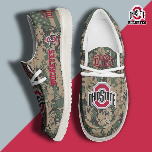 Tubopro Ohio State Buckeyes Personalized Hey Dude Shoes For Men And Women