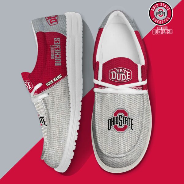 Tubopro Ohio State Buckeyes Personalized Hey Dude Shoes For Men And Women