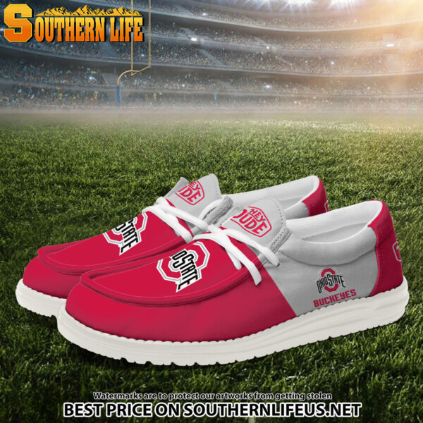 Tubopro Ohio State Buckeyes Personalized Hey Dude Shoes For Men And Women - Image 2