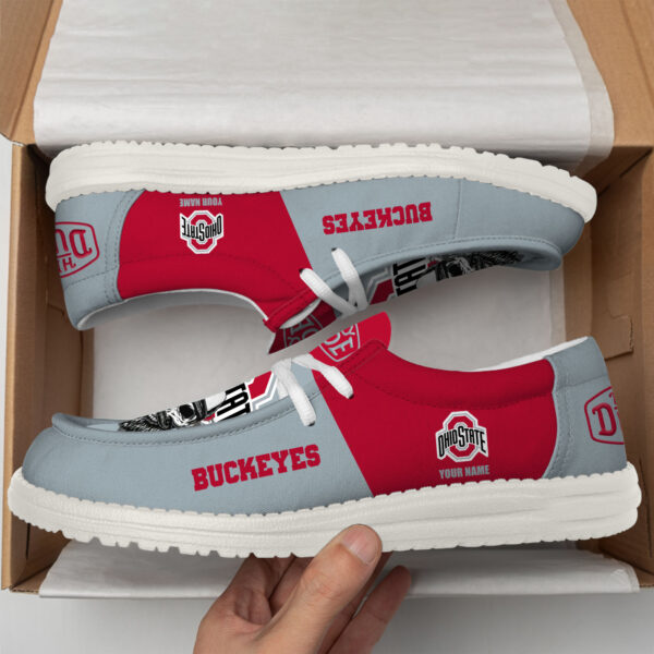 Tubopro Ohio State Buckeyes Personalized Hey Dude Shoes For Men And Women - Image 3