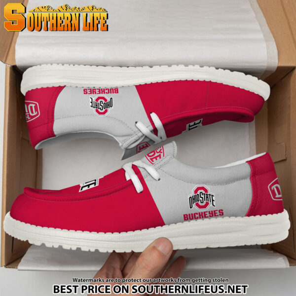 Tubopro Ohio State Buckeyes Personalized Hey Dude Shoes For Men And Women - Image 3