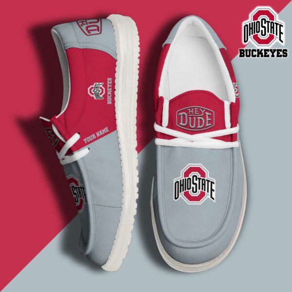 Tubopro Ohio State Buckeyes Personalized Hey Dude Shoes For Men And Women