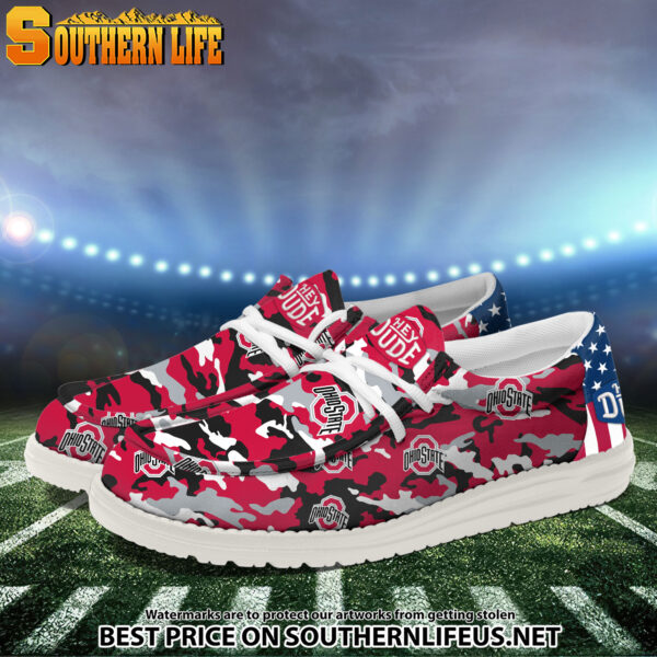 Tubopro Ohio State Buckeyes Personalized Hey Dude Shoes For Men And Women - Image 2
