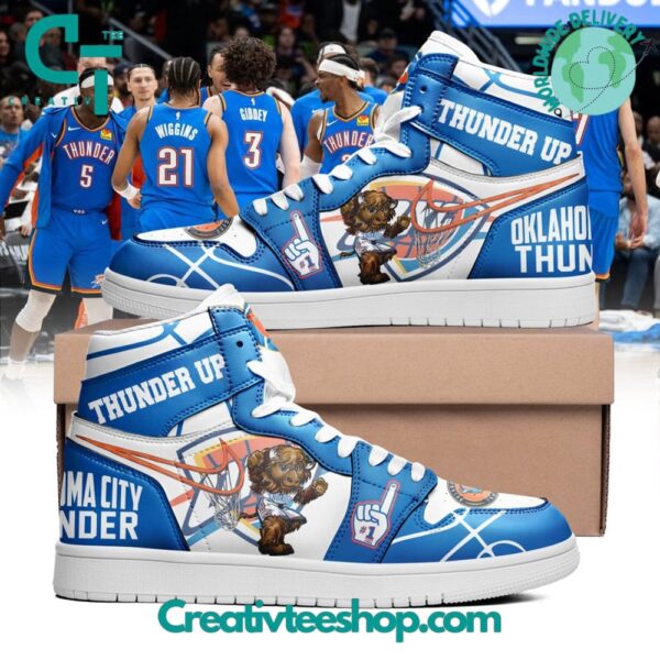Tubopro Oklahoma City Thunder AJ1 High Sneakers Shoes For Men And Women