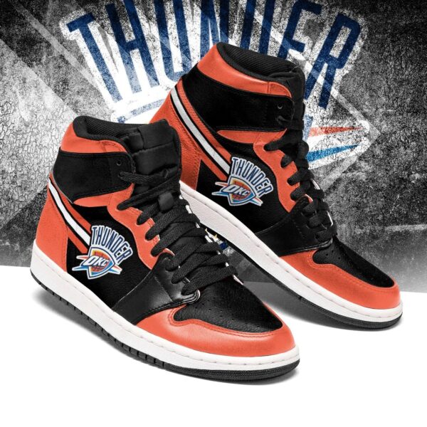 Tubopro Oklahoma City Thunder NBA AJ1 High Sneakers Shoes For Men And Women - Image 2