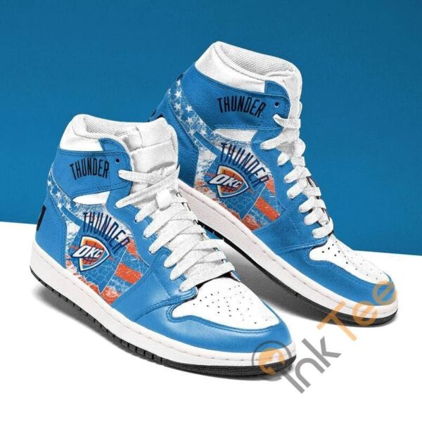Tubopro Oklahoma City Thunder NBA AJ1 High Sneakers Shoes For Men And Women