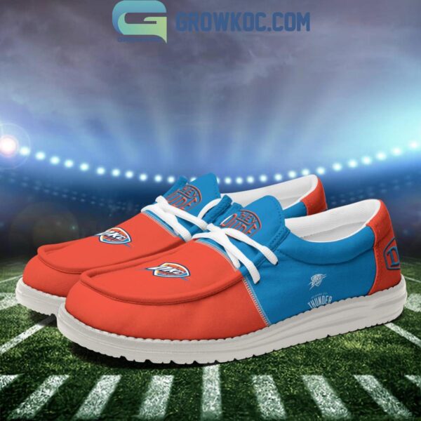 Tubopro Oklahoma City Thunder Personalized Hey Dude Shoes For Men And Women - Image 4