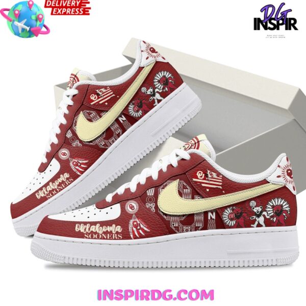 Tubopro Oklahoma Sooners Air Low-Top Sneakers Shoes For Men And Women - Image 2
