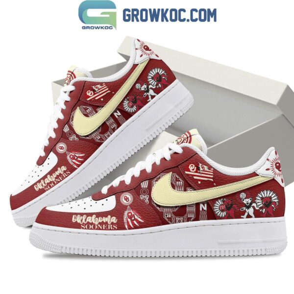 Tubopro Oklahoma Sooners Air Low-Top Sneakers Shoes For Men And Women - Image 3
