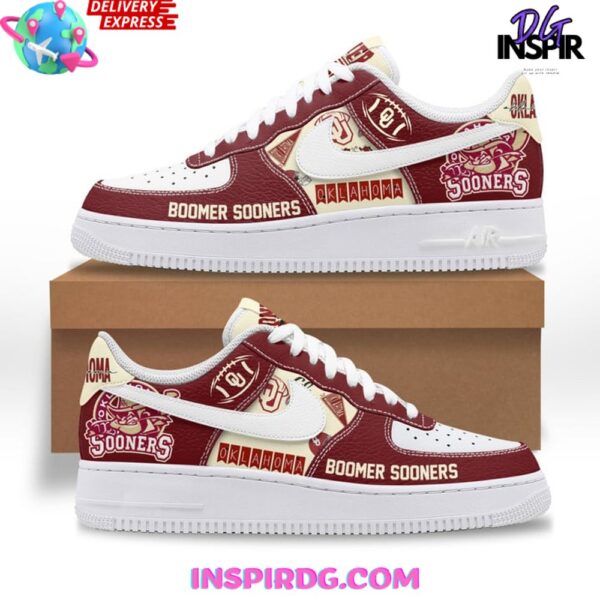 Tubopro Oklahoma Sooners Air Low-Top Sneakers Shoes For Men And Women - Image 2