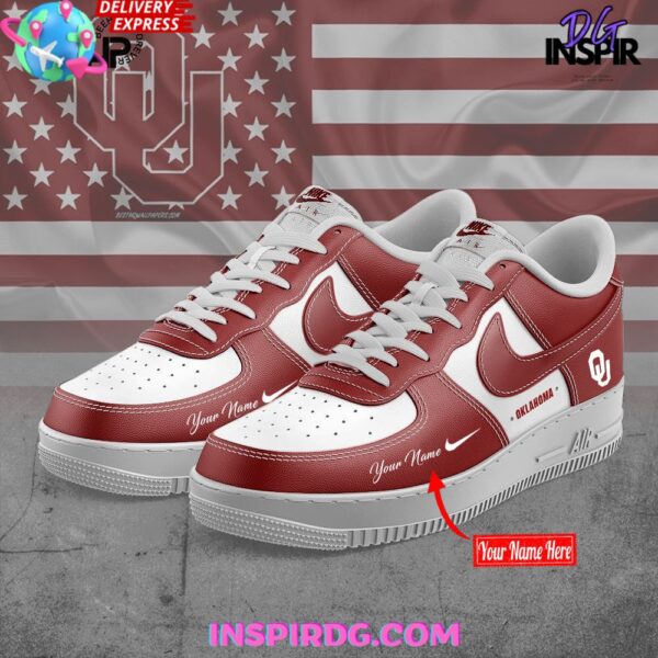 Tubopro Oklahoma Sooners Air Low-Top Sneakers Shoes For Men And Women - Image 2