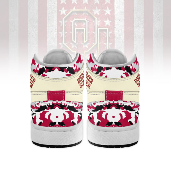 Tubopro Oklahoma Sooners AJ1 High Sneakers Shoes For Men And Women - Image 3