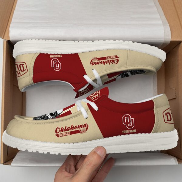 Tubopro Oklahoma Sooners Personalized Hey Dude Shoes For Men And Women - Image 3