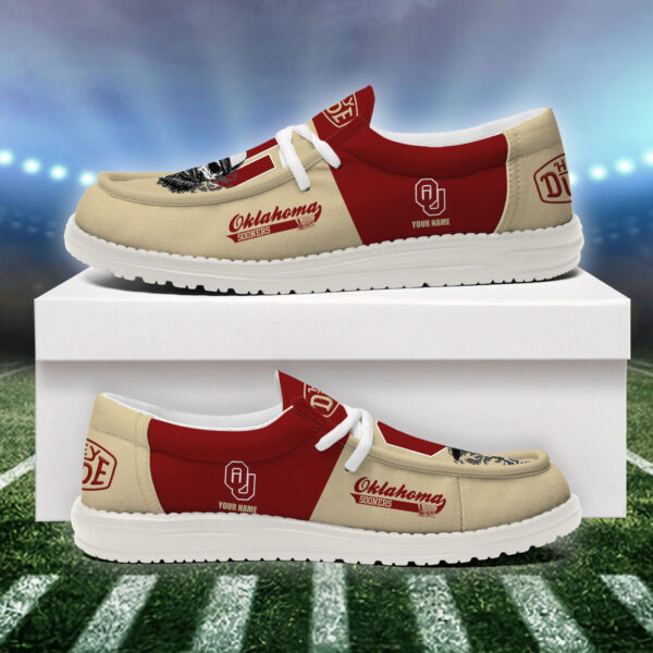 Tubopro Oklahoma Sooners Personalized Hey Dude Shoes For Men And Women - Image 4