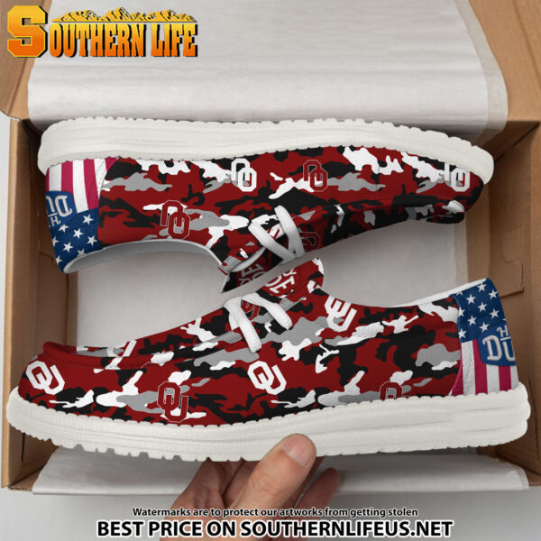 Tubopro Oklahoma Sooners Personalized Hey Dude Shoes For Men And Women - Image 4