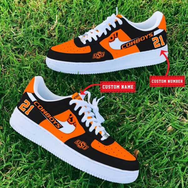 Tubopro Oklahoma State Cowboys NCAA Air Low-Top Sneakers Shoes For Men And Women