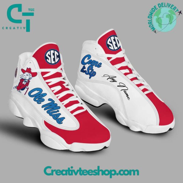 Tubopro Ole Miss Rebels AJ13 Sneakers Shoes For Men And Women - Image 2