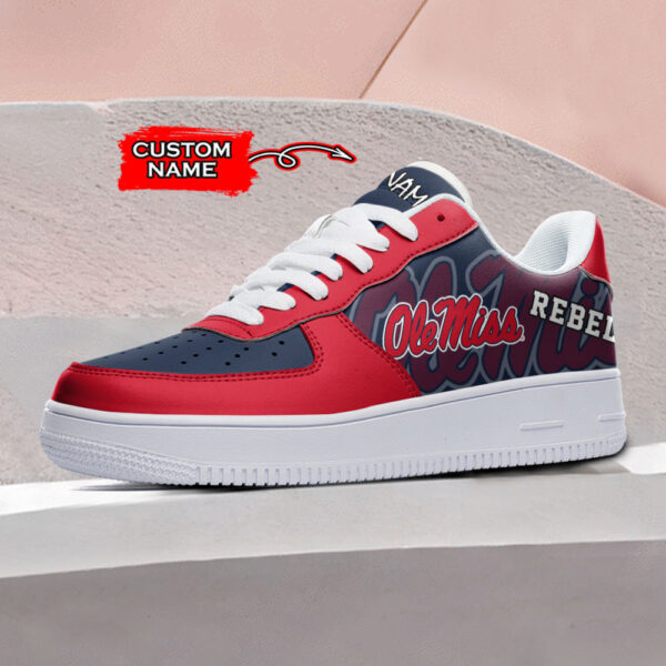 Tubopro Ole Miss Rebels NCAA Air Low-Top Sneakers Shoes For Men And Women - Image 2