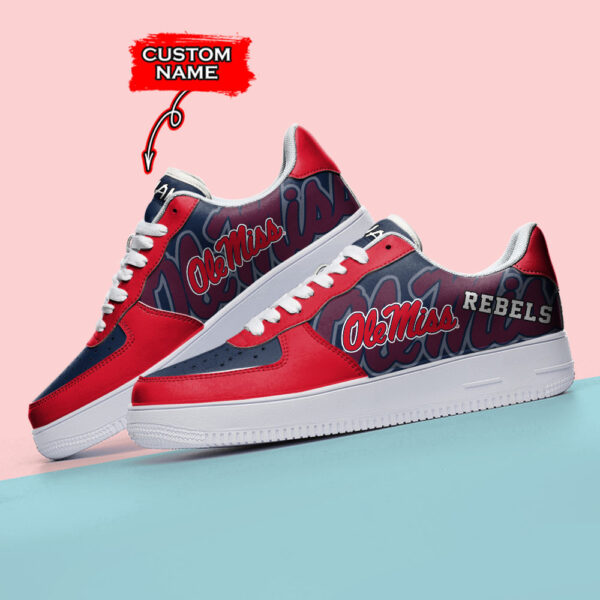 Tubopro Ole Miss Rebels NCAA Air Low-Top Sneakers Shoes For Men And Women - Image 3