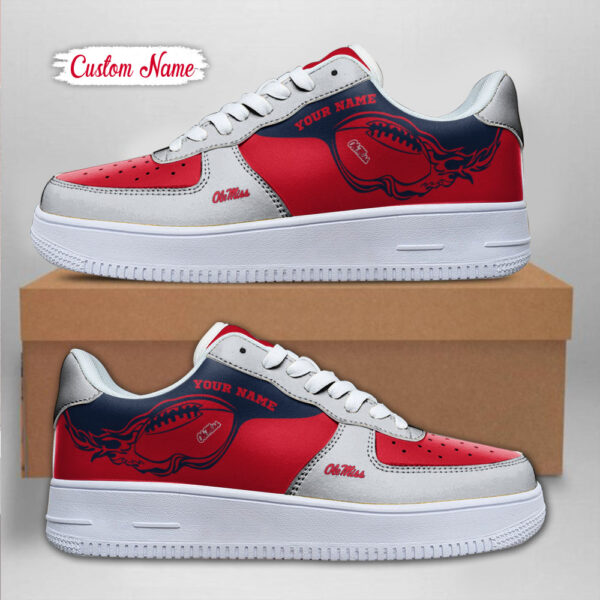 Tubopro Ole Miss Rebels NCAA Air Low-Top Sneakers Shoes For Men And Women - Image 2