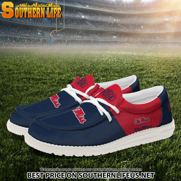 Tubopro Ole Miss Rebels Personalized Hey Dude Shoes For Men And Women - Image 2