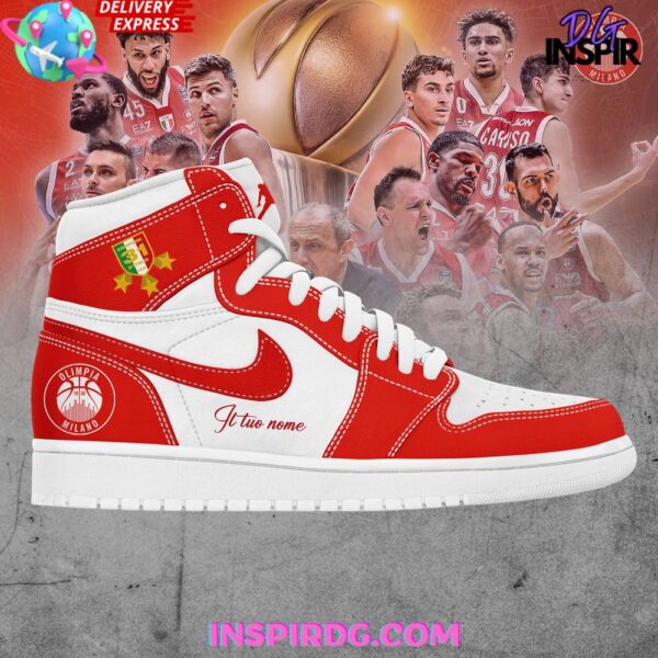 Tubopro Olimpia Milano AJ1 High Sneakers Shoes For Men And Women - Image 2