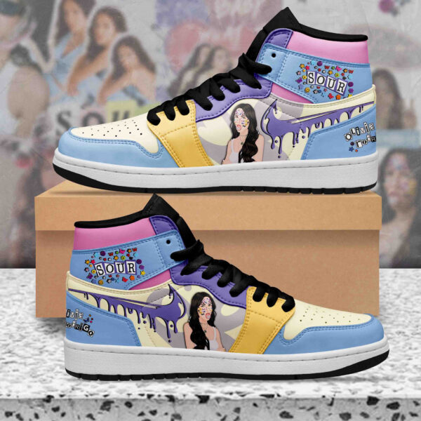 Tubopro Olivia Rodrigo AJ1 High Sneakers Shoes For Men And Women - Image 2