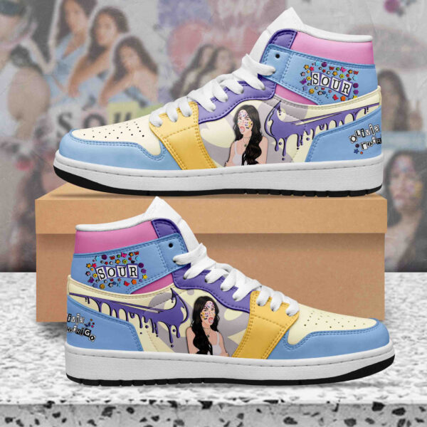 Tubopro Olivia Rodrigo AJ1 High Sneakers Shoes For Men And Women - Image 2