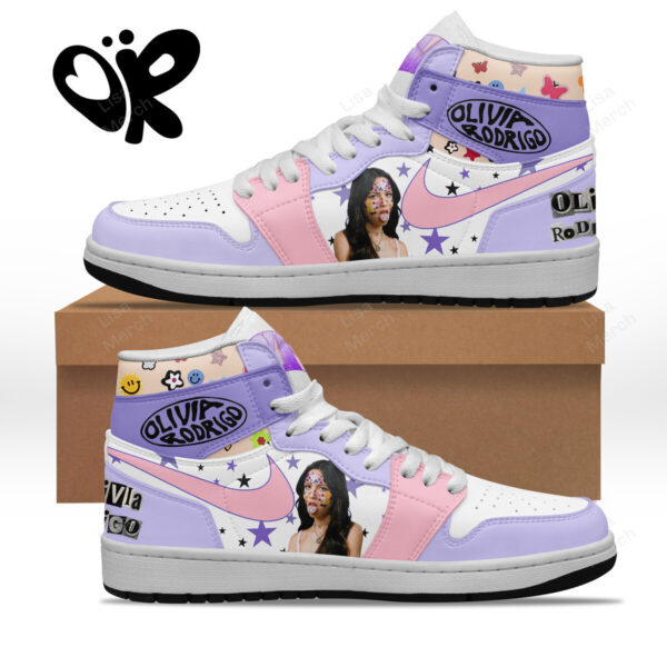 Tubopro Olivia Rodrigo AJ1 High Sneakers Shoes For Men And Women - Image 2