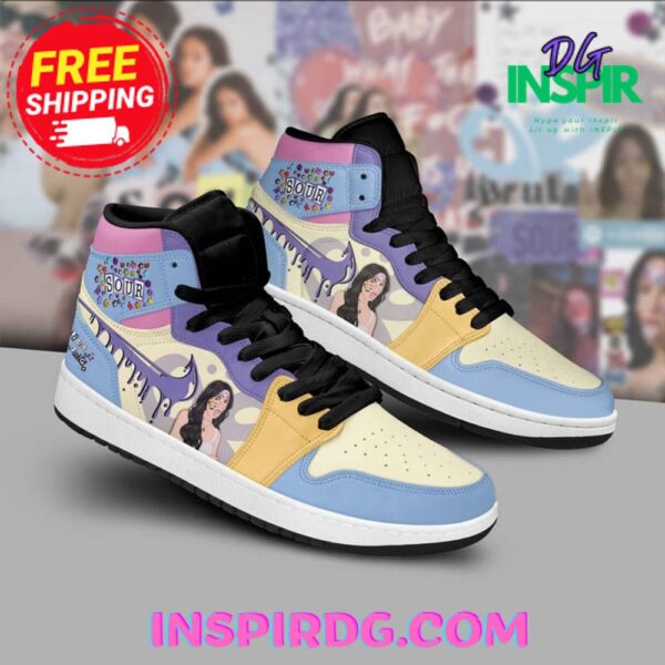 Tubopro Olivia Rodrigo AJ1 High Sneakers Shoes For Men And Women - Image 2