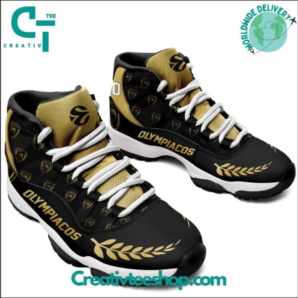 Tubopro Olympiacos Basketball AJ13 Sneakers Shoes For Men And Women - Image 2