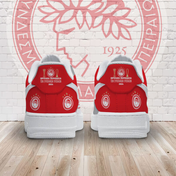 Tubopro Olympiakos F.C. Air Low-Top Sneakers Shoes For Men And Women - Image 2