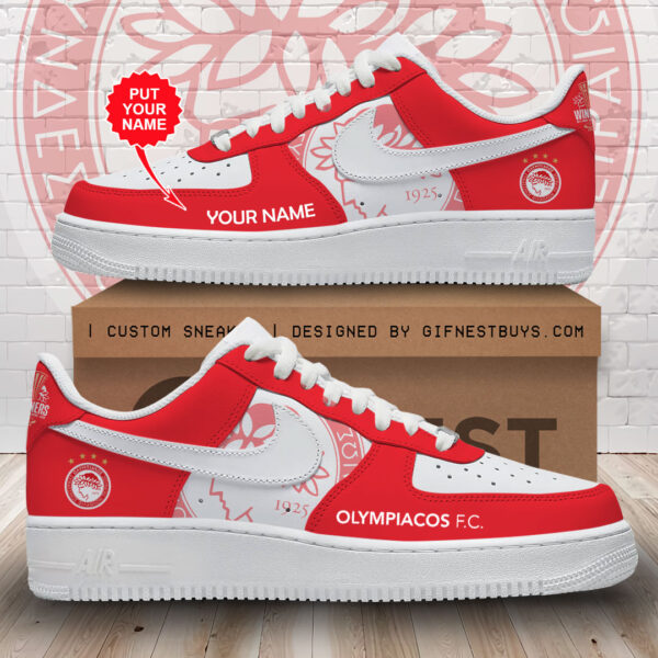 Tubopro Olympiakos F.C. Air Low-Top Sneakers Shoes For Men And Women
