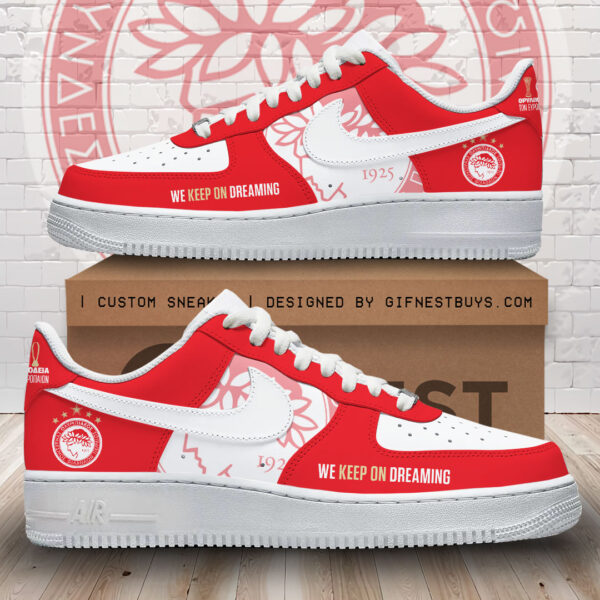 Tubopro Olympiakos F.C. Air Low-Top Sneakers Shoes For Men And Women