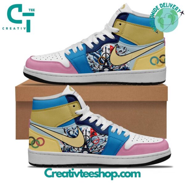 Tubopro Olympic Paris 2024 AJ1 High Sneakers Shoes For Men And Women
