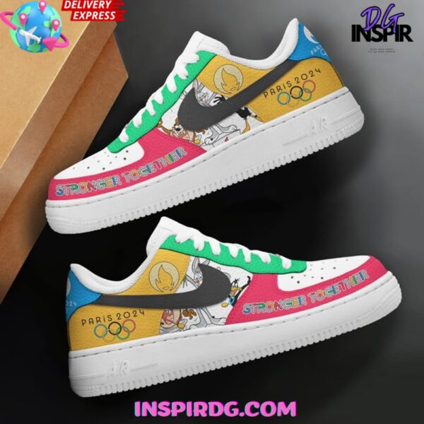 Tubopro Olympic Paris Stronger Together Air Low-Top Sneakers Shoes For Men And Women - Image 2