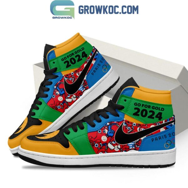 Tubopro Olympic Paris Team AJ1 High Sneakers Shoes For Men And Women - Image 3