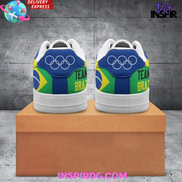 Tubopro Olympic Paris Team Brazil Air Low-Top Sneakers Shoes For Men And Women - Image 4