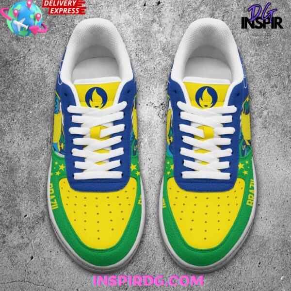 Tubopro Olympic Paris Team Brazil Air Low-Top Sneakers Shoes For Men And Women - Image 3
