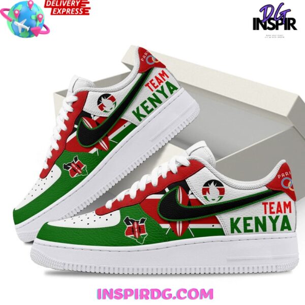Tubopro Olympic Paris Team Kenya Air Low-Top Sneakers Shoes For Men And Women - Image 2