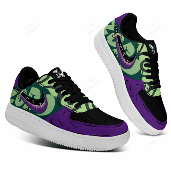 Tubopro One Piece Zoro Air Low-Top Sneakers Shoes For Men And Women - Image 2