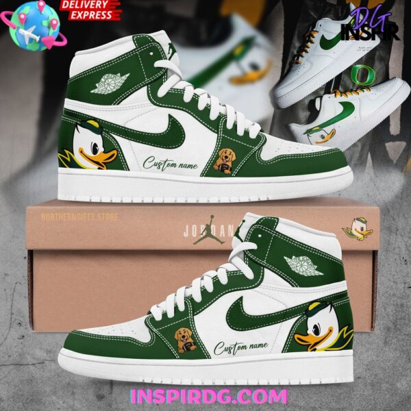 Tubopro Oregon Ducks AJ1 High Sneakers Shoes For Men And Women