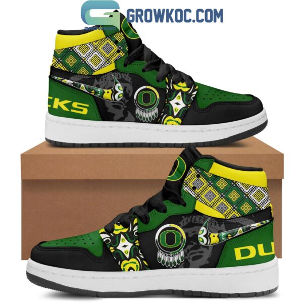 Tubopro Oregon Ducks AJ1 High Sneakers Shoes For Men And Women